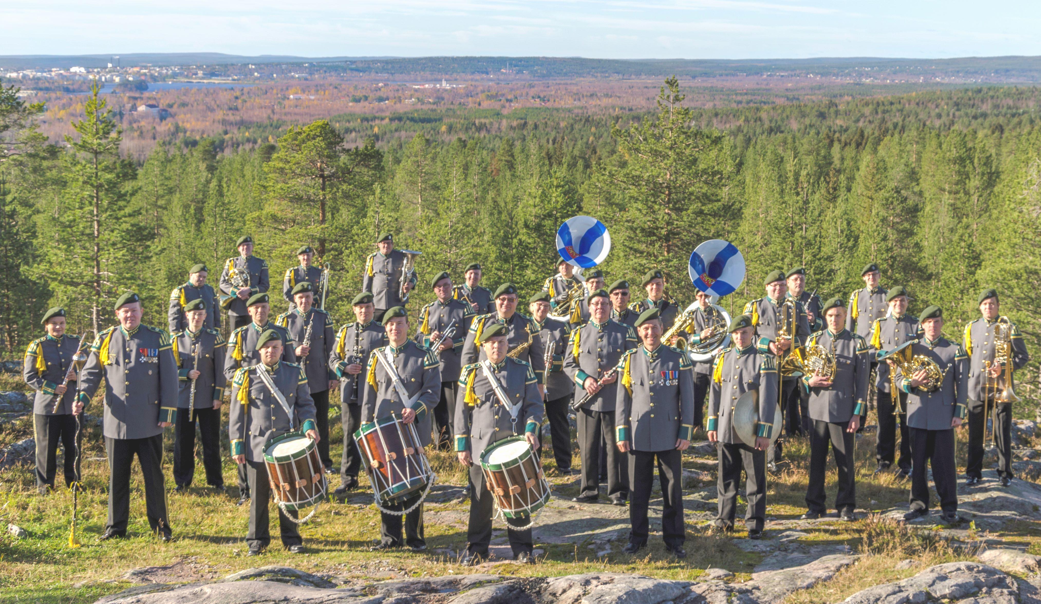 Lapin sotilassoittokunta kammila + kuva:Puolustusvoimat/ Matti Pehkonen